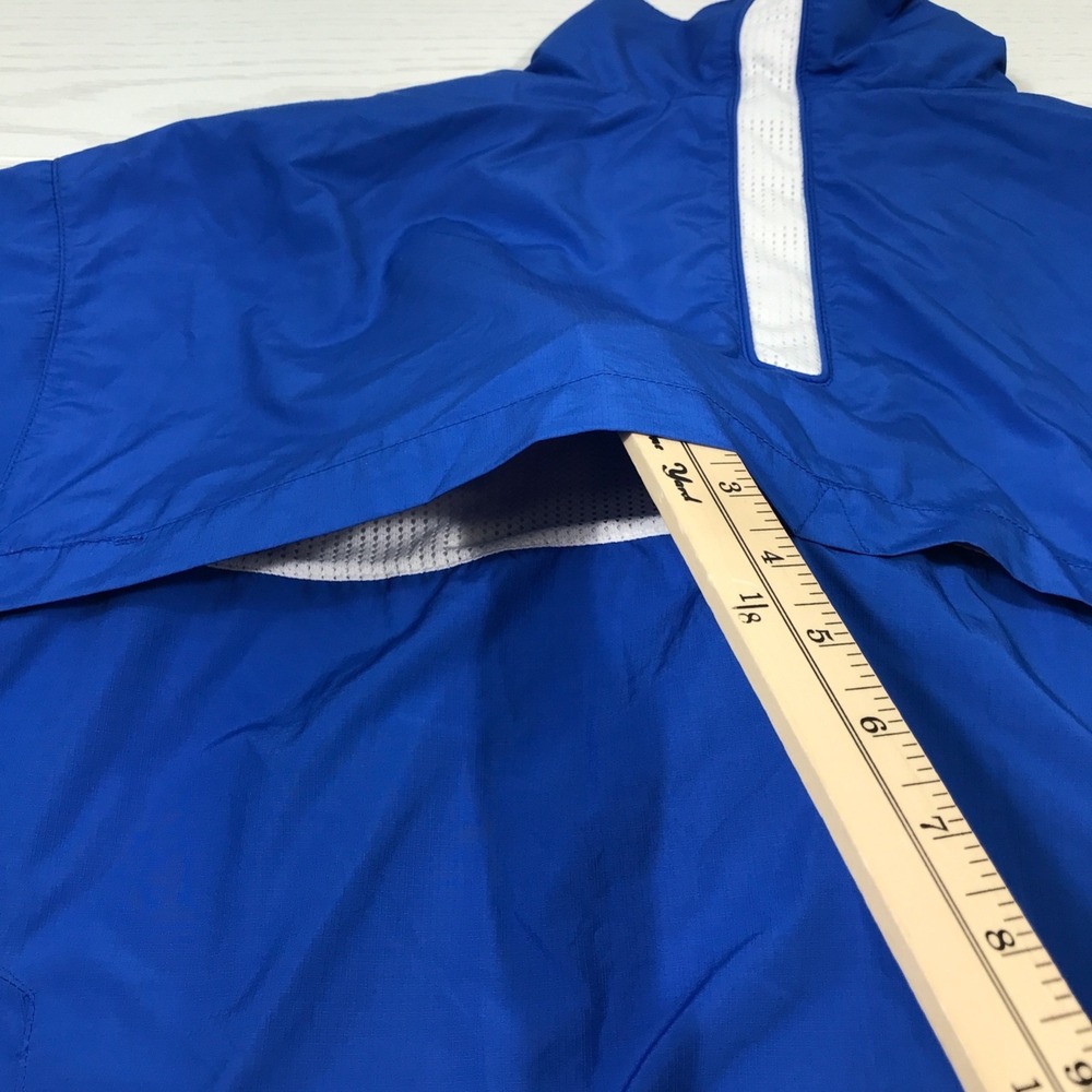 Nike Dri-Fit Windbreaker Jacket Men XXLT Blue Lined Full Zip Vented Zip Pockets - Picture 13 of 16